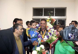 استقبال از نائب قهرمان رشته دوچرخه سواری پیونداعضاء جهان