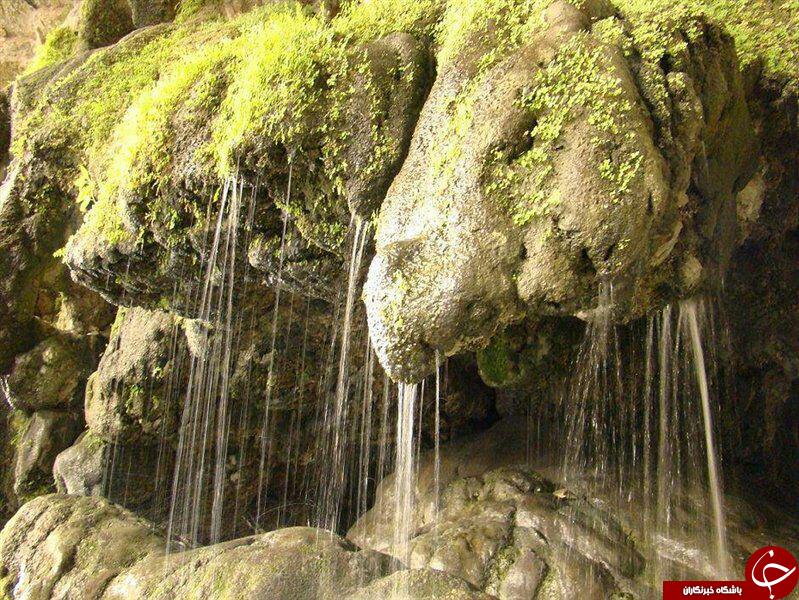 جلوه ای زیبا از آبشار تنگ براق + تصاویر