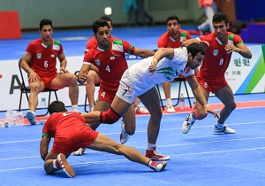 بازی 9 بازیکن کبدی کار ایران در جام ستارگان هند
