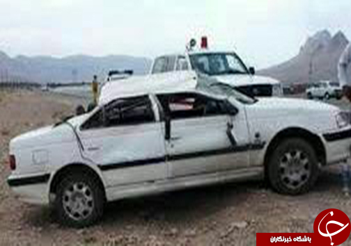 واژگونی پژو پارس حادثه آفرید + عکس