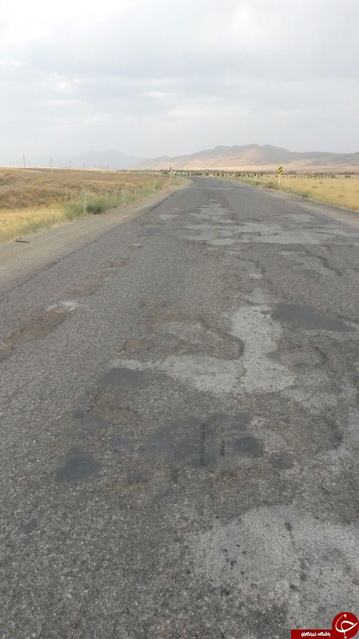 جاده پر دست&zwnj;انداز نوبران - جوشقان + تصاویر