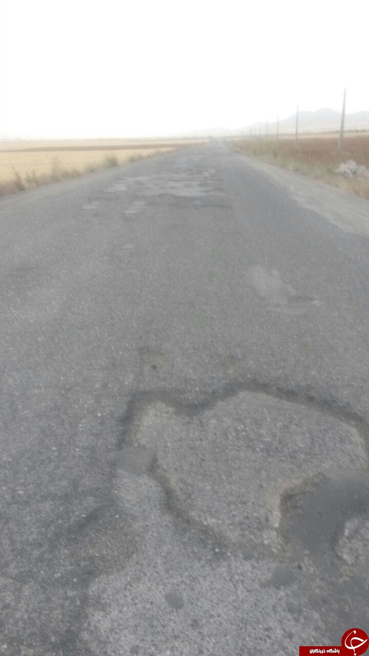 جاده پر دست&zwnj;انداز نوبران - جوشقان + تصاویر