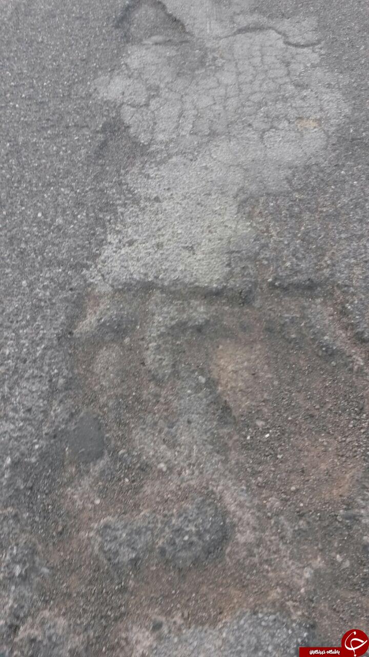 جاده پر دست&zwnj;انداز نوبران - جوشقان + تصاویر