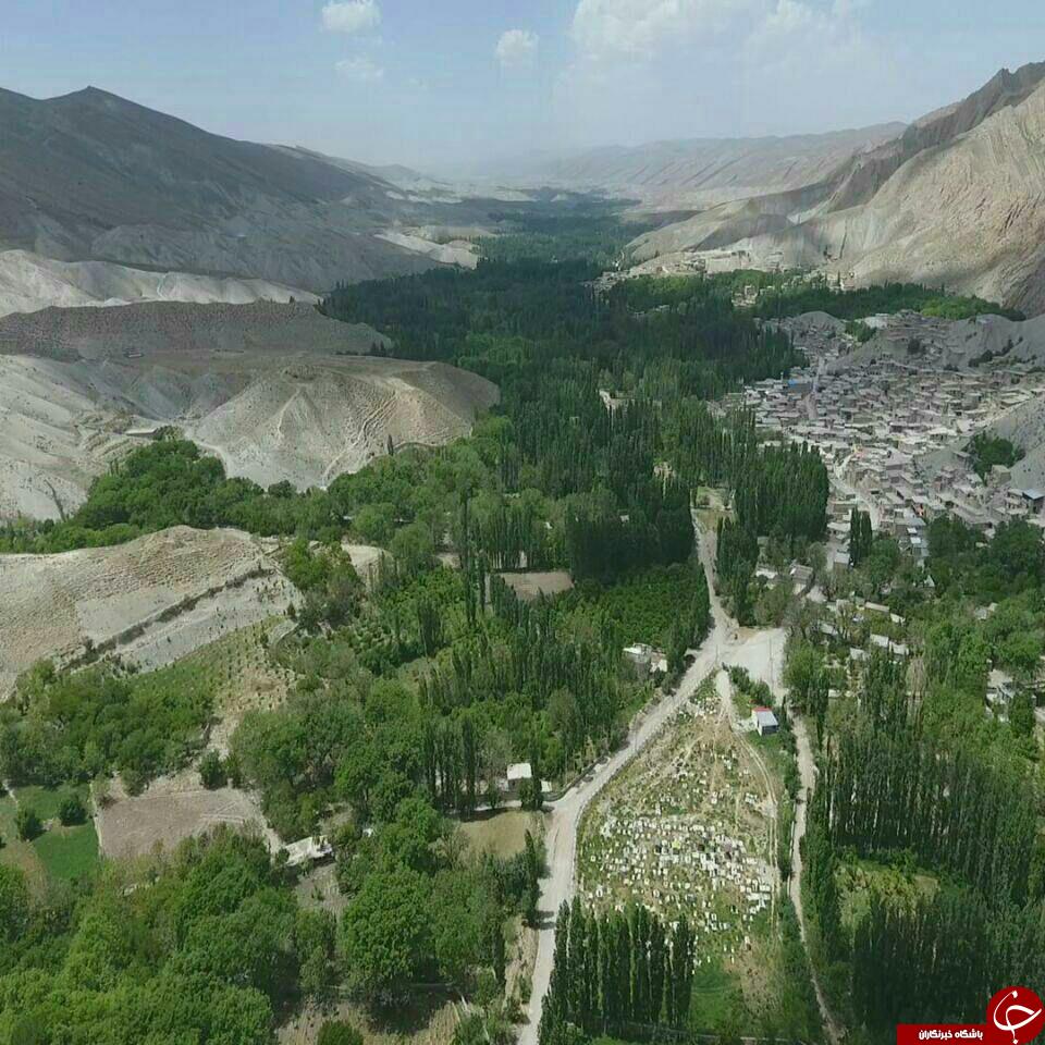 طبیعت سرسبز با کوه&zwnj;های سر به فلک کشیده در روستای &laquo;یدک&raquo; + تصاویر