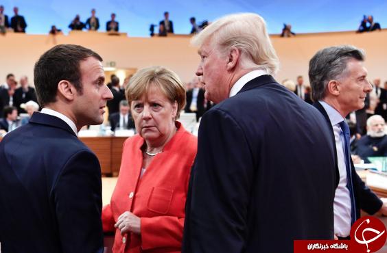 12 عکس جالب از برخورد های متفاوت مرکل با روسای جمهور آمریکا