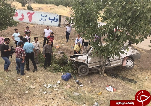 دو کشته و مصدوم در واژگونی پراید + تصاویر