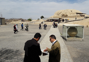 مرمت و ساماندهی محوطه باستانی سیلک