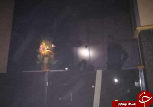 آتش سوزی بانک ملت شیراز/ مهار آتش سوزی با تلاش امدادگران + تصاویر
