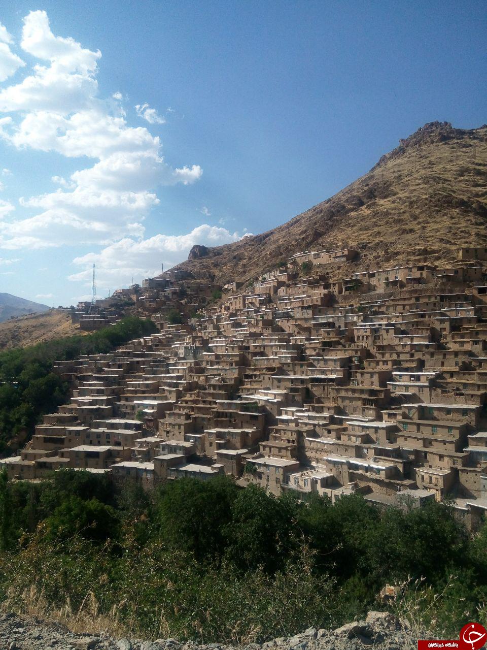 دولاب، روستای پلکانی و زیبا در سنندج + تصاویر