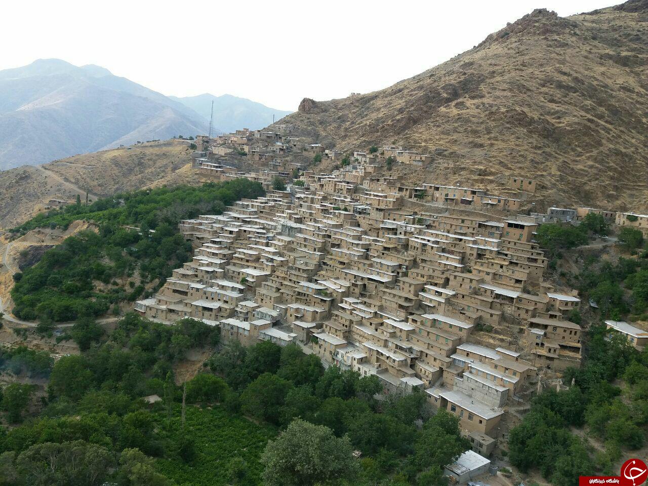 دولاب، روستای پلکانی و زیبا در سنندج + تصاویر