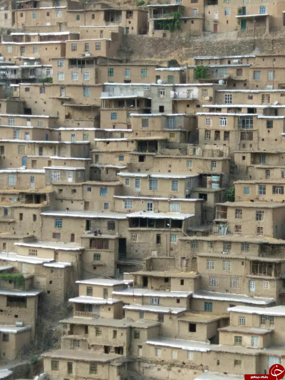 دولاب، روستای پلکانی و زیبا در سنندج + تصاویر