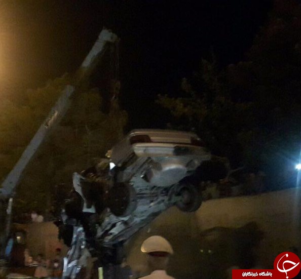 تصادف مرگبار در بلوار زائر قم + تصاویر