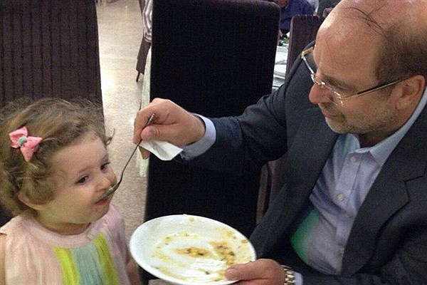 قالیباف و نوه اش