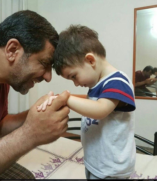ضرغامی و نوه اش