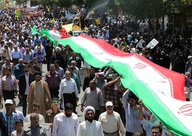 حضور ورزشکاران در راهپیمایی روز جهانی قدس