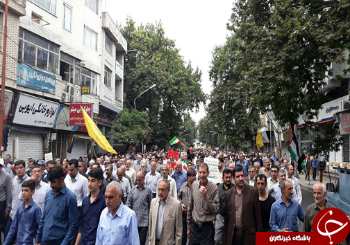 گزارش لحظه &lrm;به &lrm;لحظه از حماسه حضور مردم مازندران در روز جهانی قدس + تصاویر