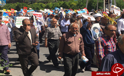 جلوه هایی از اقتدار و قدرت ملت ایران در راهپیمایی روز قدس