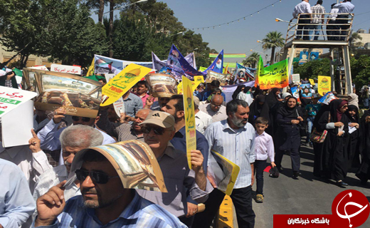 جلوه هایی از اقتدار و قدرت ملت ایران در راهپیمایی روز قدس