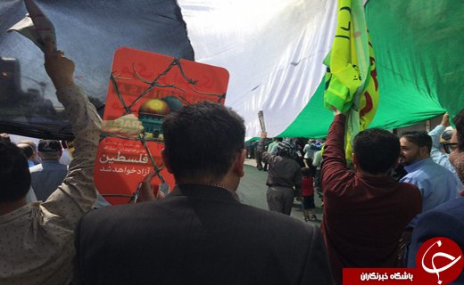 جلوه هایی از اقتدار و قدرت ملت ایران در راهپیمایی روز قدس