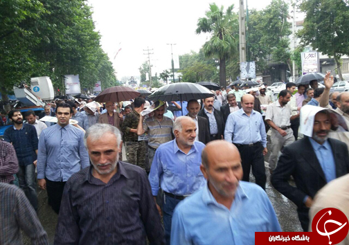 گزارش لحظه &lrm;به &lrm;لحظه از حماسه حضور مردم مازندران در روز جهانی قدس + تصاویر