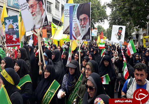 گزارش لحظه &lrm;به &lrm;لحظه از حماسه حضور مردم مازندران در روز جهانی قدس + تصاویر