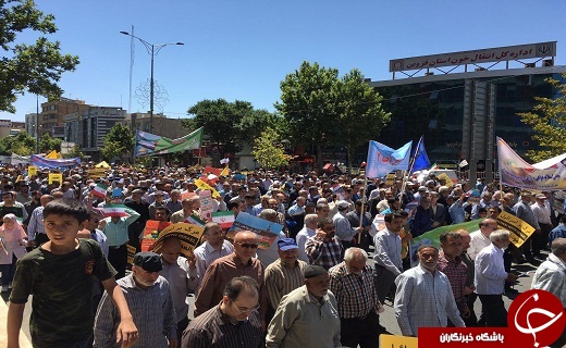طنین صدای مرگ بر اسراییل در استان