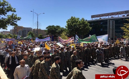 طنین صدای مرگ بر اسراییل در استان