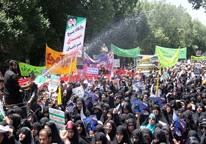 حضور باشکوه مردم دارالعباده استان یزد در راهپیمایی روز قدس