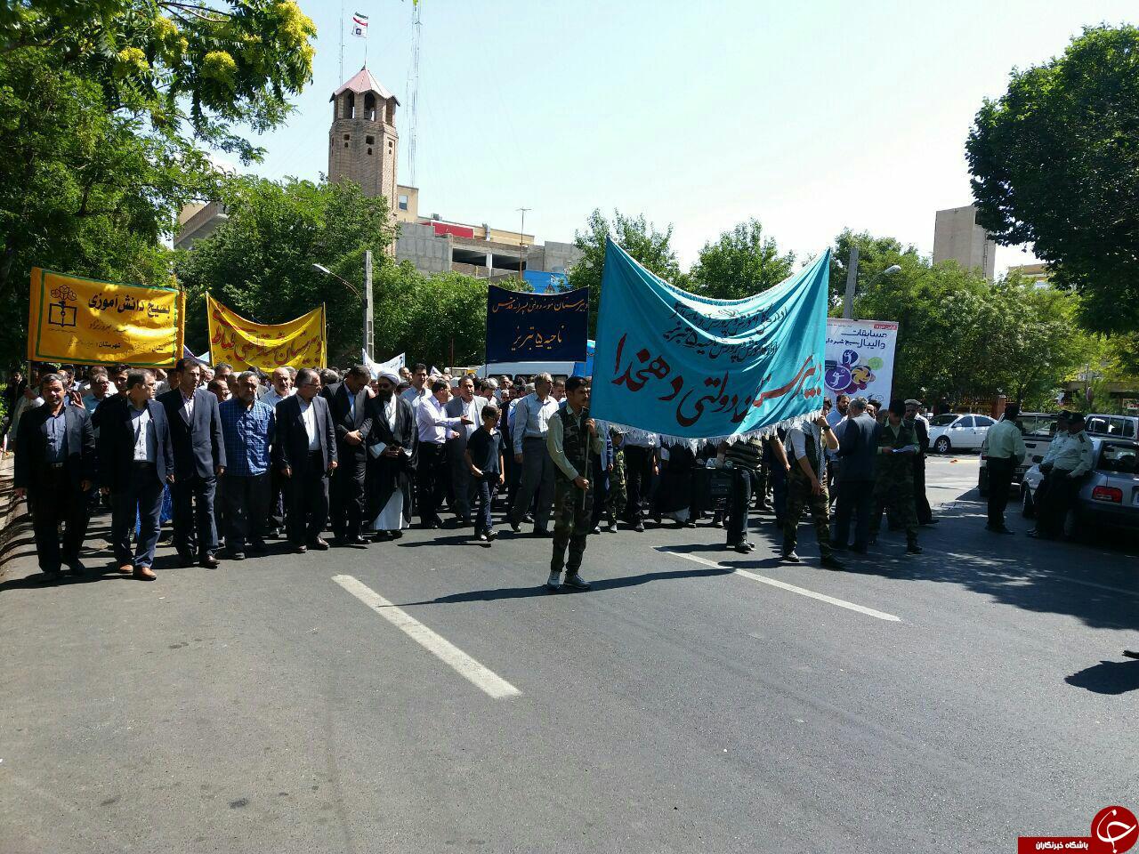 آغاز راهپیمایی روز قدس در آذربایجان شرقی