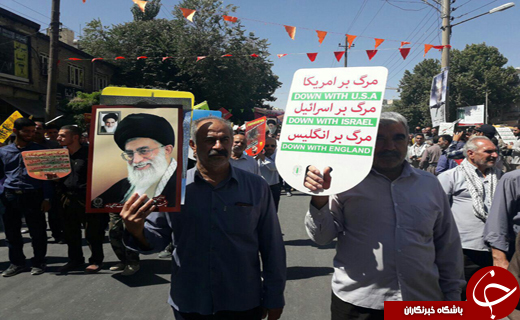جلوه هایی از اقتدار و قدرت ملت ایران در راهپیمایی روز قدس