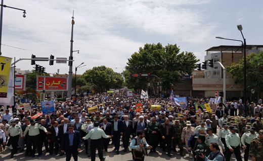 آغاز راهپیمایی روز قدس در بجنورد+تصاویر