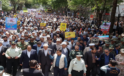 آغاز راهپیمایی روز قدس در بجنورد+تصاویر