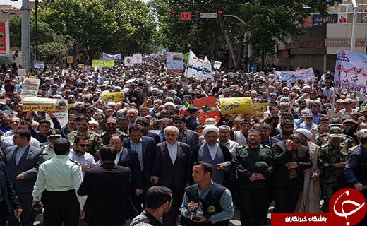 جلوه هایی از اقتدار و قدرت ملت ایران در راهپیمایی روز قدس