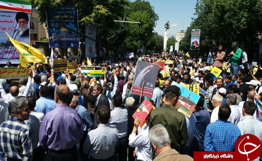 جلوه هایی از اقتدار و قدرت ملت ایران در راهپیمایی روز قدس