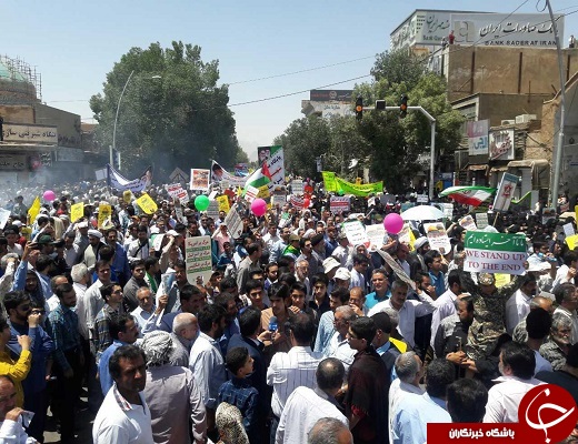 حضور باشکوه مردم دارالعباده استان یزد در راهپیمایی روز قدس