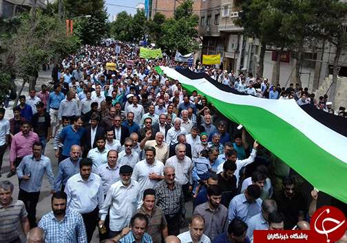 همبستگی گلستانی ها با ملت مظلوم فلسطین +تصاویر