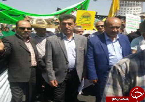 حضور ورزشکاران فارس در روز جهانی قدس + تصاویر