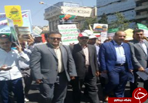 حضور ورزشکاران فارس در روز جهانی قدس + تصاویر