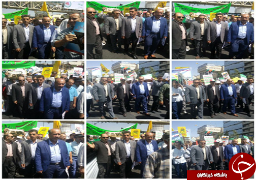 حضور ورزشکاران فارس در روز جهانی قدس + تصاویر