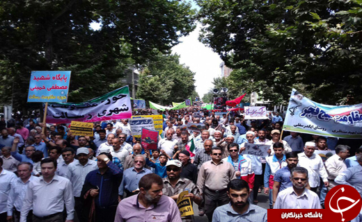 جلوه هایی از اقتدار و قدرت ملت ایران در راهپیمایی روز قدس
