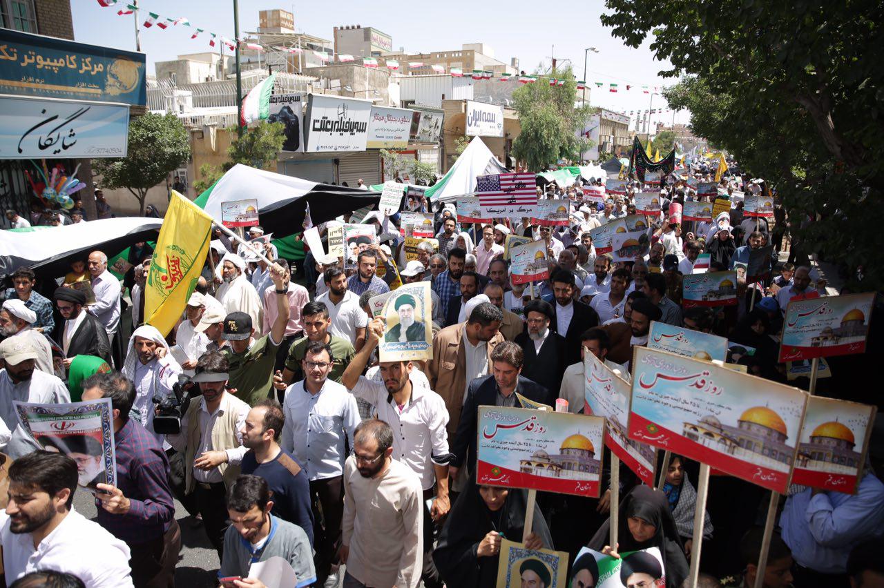 پیام روز قدس انزجار و تنفر از صهیونیست ها و ایادی کفر است
