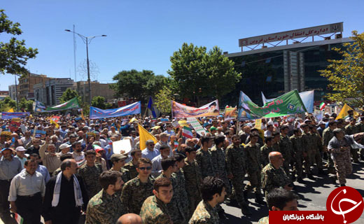 جلوه هایی از اقتدار و قدرت ملت ایران در راهپیمایی روز قدس