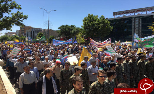 جلوه هایی از اقتدار و قدرت ملت ایران در راهپیمایی روز قدس