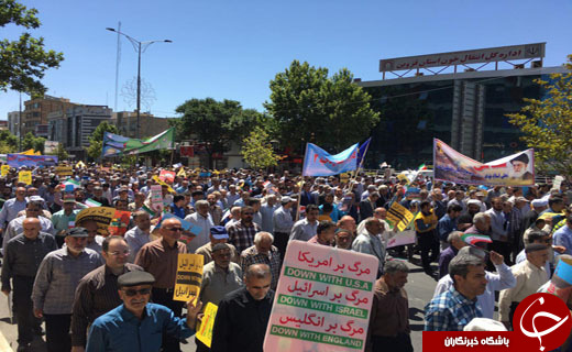 جلوه هایی از اقتدار و قدرت ملت ایران در راهپیمایی روز قدس