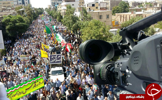 جلوه هایی از اقتدار و قدرت ملت ایران در راهپیمایی روز قدس