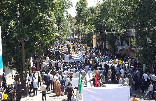 راهپیمایی روز قدس در کرمانشاه + تصویر