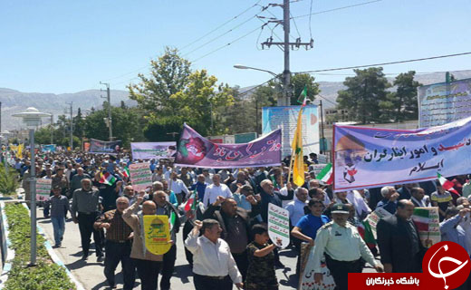 جلوه هایی از اقتدار و قدرت ملت ایران در راهپیمایی روز قدس