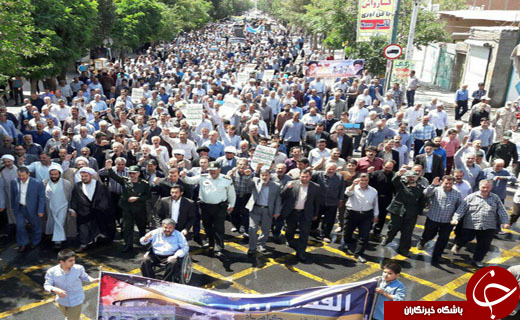 جلوه هایی از اقتدار و قدرت ملت ایران در راهپیمایی روز قدس