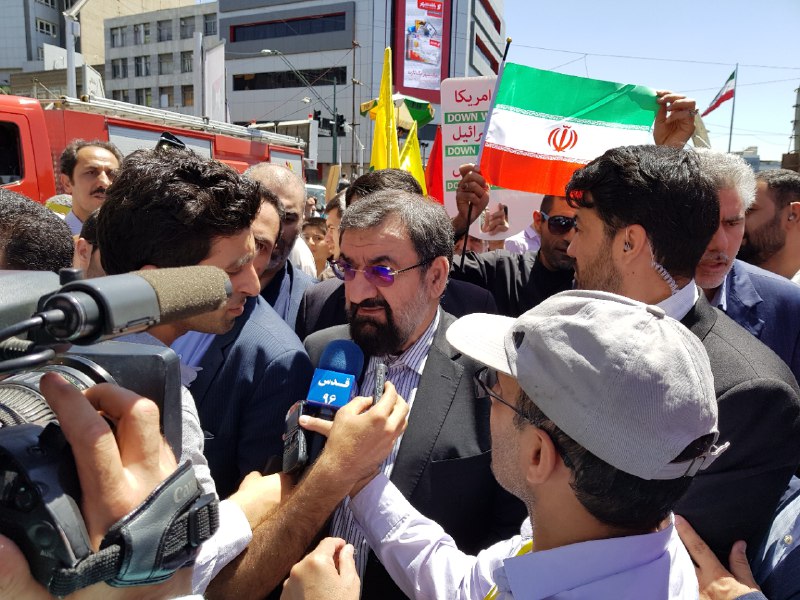 محسن رضایی: فریاد&zwnj;های امت مسلمان توطئه&zwnj;های آل صهیون و آل سعود در هم خواهد شکست