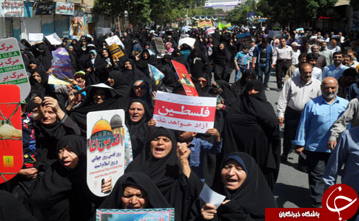 جلوه هایی از اقتدار و قدرت ملت ایران در راهپیمایی روز قدس